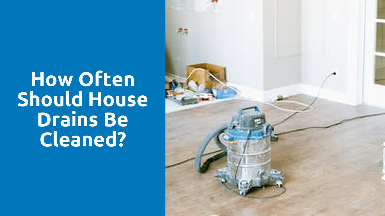 How often should house drains be cleaned?