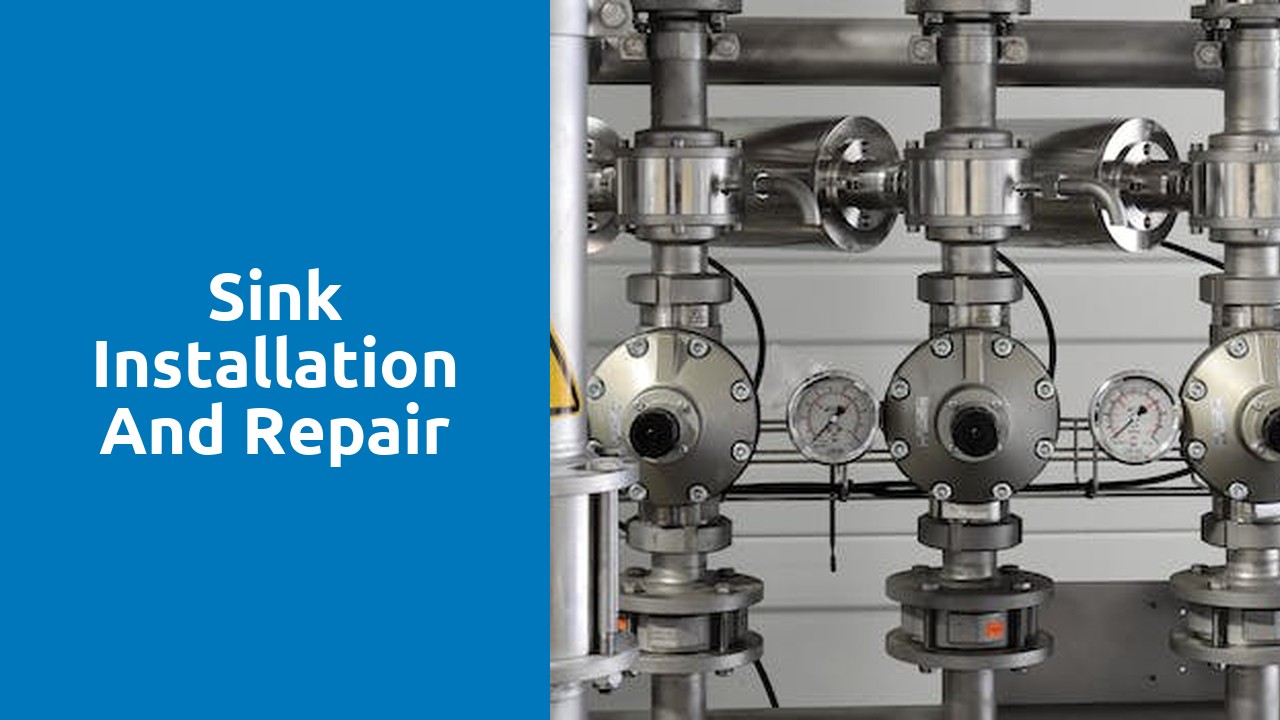 Sink installation and repair